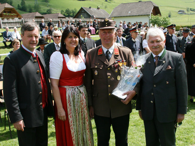 Bgm Alfred Pfeifenberger, LH Gabi Burgstaller, OFK Wolfgang Kocher und BH HR Robert Kissela. | Foto: Günter Wieland