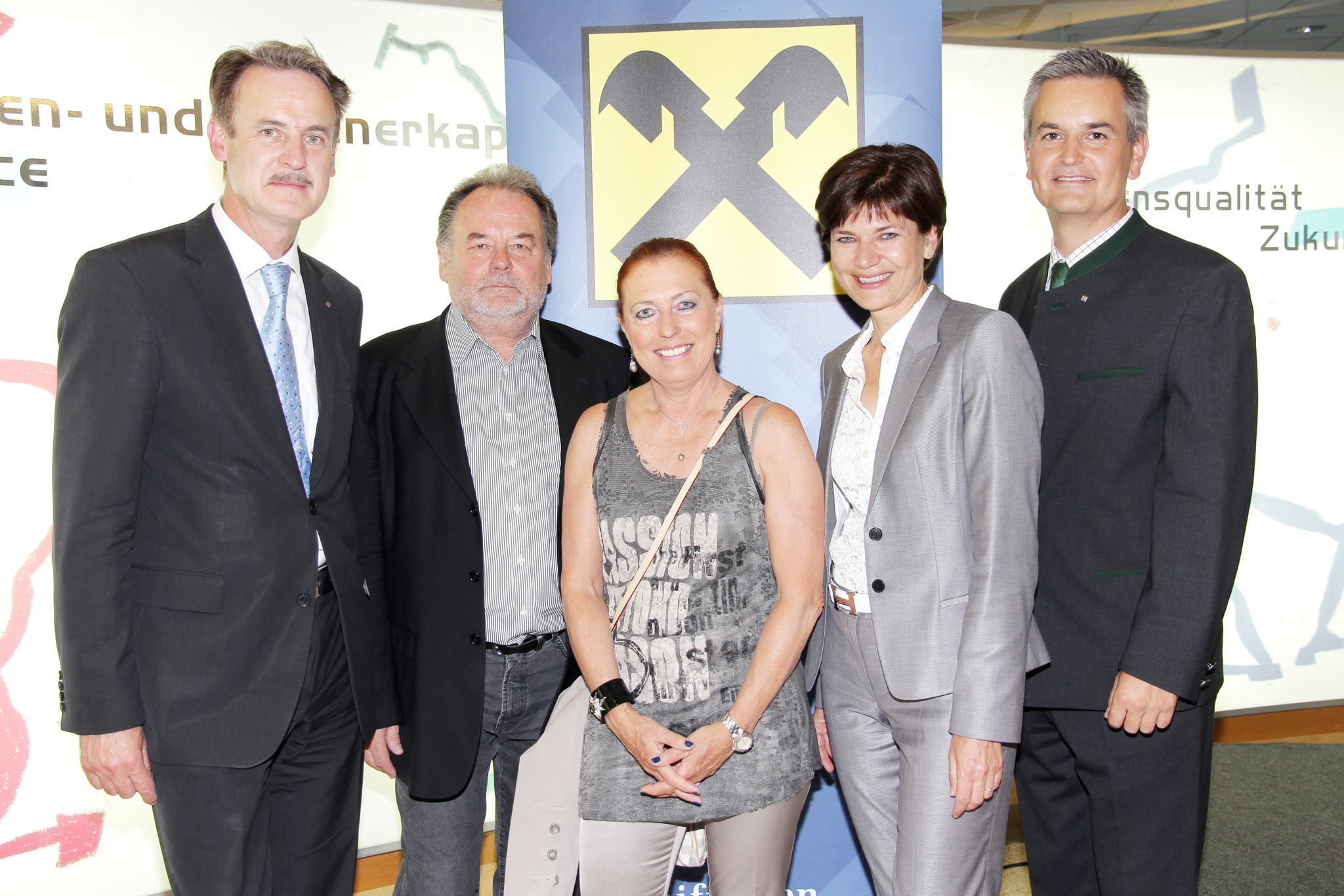 Kundenempfang in der Raiffeisenlandesbank Traun LinzLand