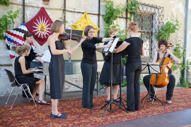 Sabrina Köll, Helena Scheibler, Ruth Costa und Johanna Strickner interpretierten das Concerto in g-moll von Vivaldi.