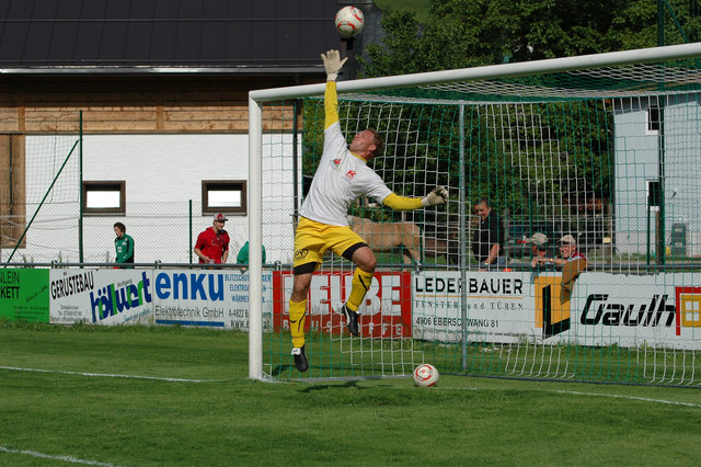Chris beim Aufwärmen vor dem Match.