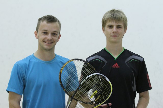 Andreas Kropf (rechts) landete im Amateur-Bewerb auf Rang 3, Patrick Cassidy (links) eroberte im Beginnerfeld Platz 2.