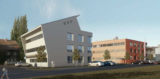 Eine Planskizze zeigt das neue Gebäude W.E.I.Z IV nach der Fertigstellung. | Foto: KK