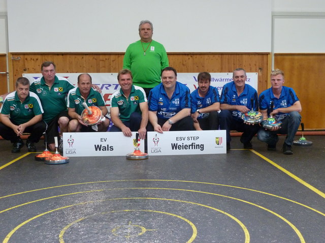 Gegen den EV Wals verteidigten die Weierfinger Stockschützen die Tabellenführung.