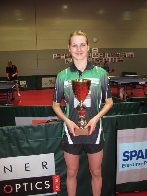 Isabella Hauer von der Union Waizenkirchen ist die neue Tischtennis-Landesmeisterin.