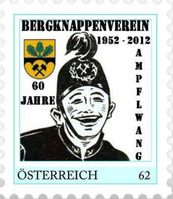 Die personalisierte Marke des Briefmarkensammlervereines Ampflwang.