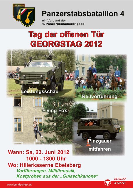 Das "Linzer Bataillon" lädt zum Tag der offenen Tür in die Ebelsberger-Hillerkaserne