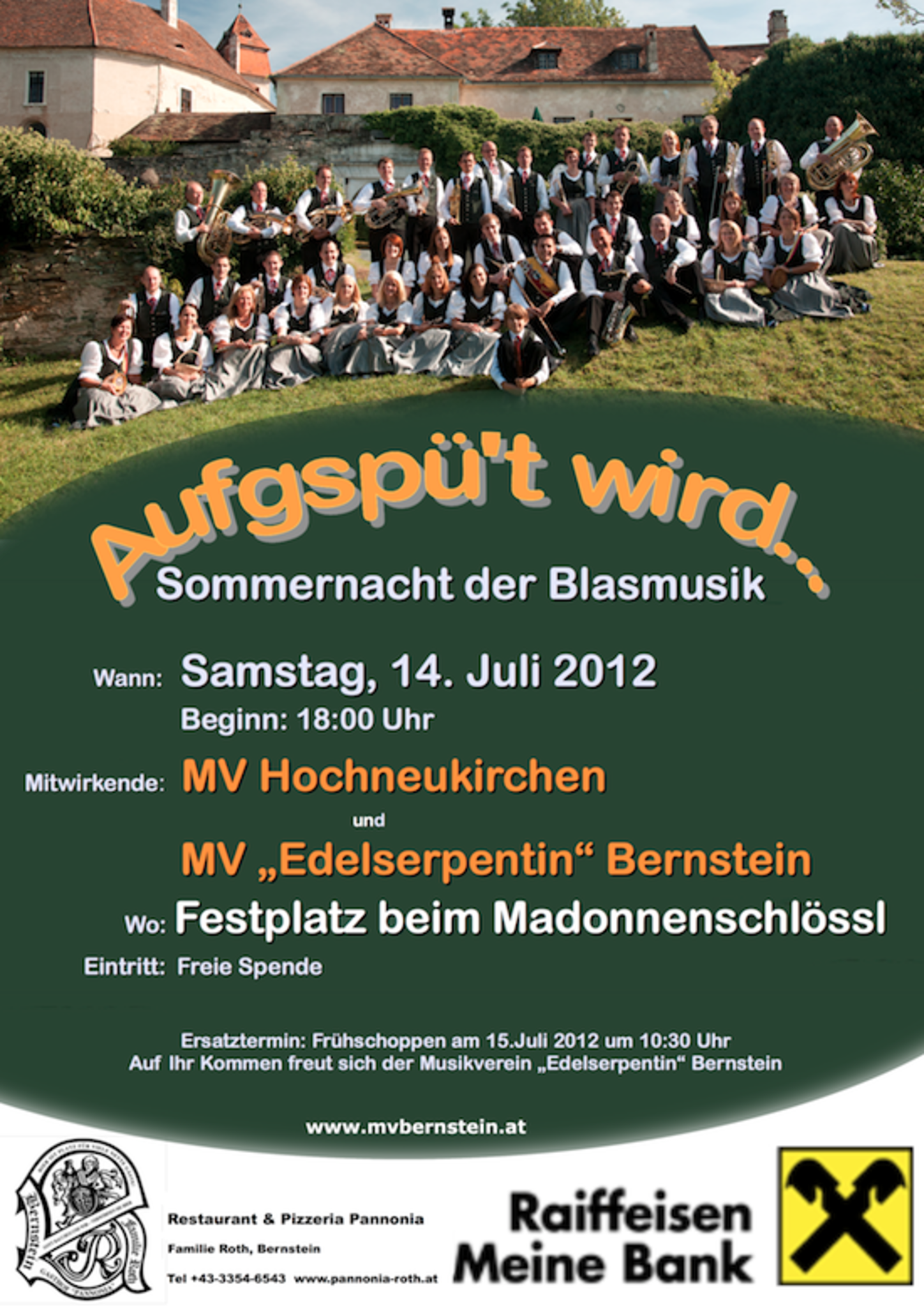 Aufgspu T Wird Sommernacht Der Blasmusik Oberwart