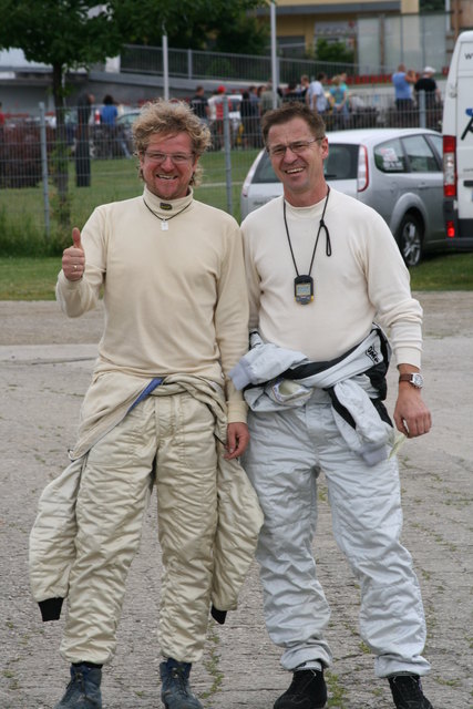 Die Sieger: Alfred Kramer (links) und Co-Pilot Siegmund Sappl