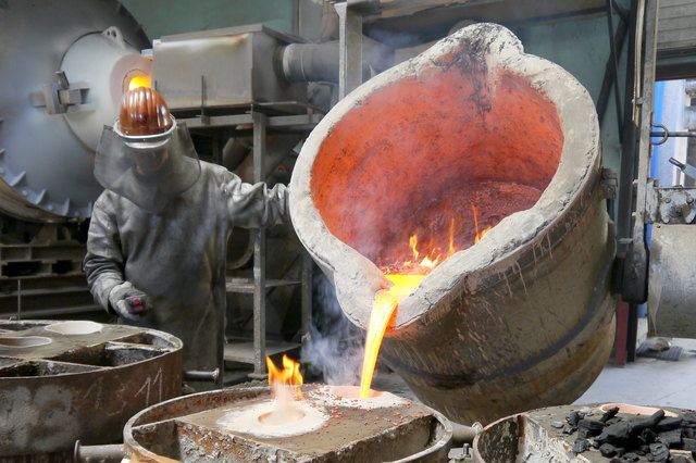 Guss der „Leonhardglocke“