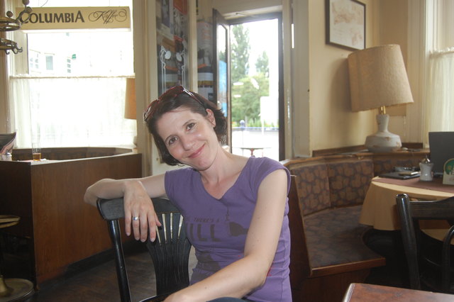 Im Café Rüdigerhof kann man Tanja Ghetta immer wieder treffen.