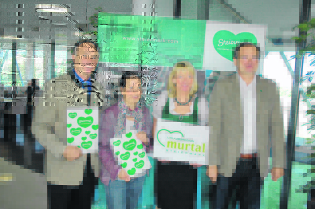 Mit Herz und Begeisterung: Schmidhofer, Haselwander, Moscher, Bliem. Foto: Verderber