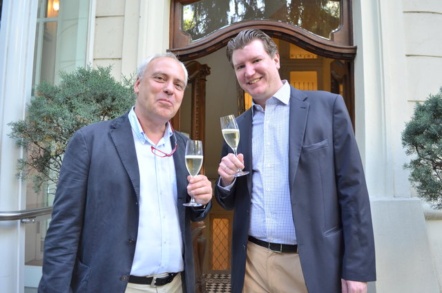 Gemeinsame Ordination: Internist Peter Peichl mit Augenarzt Florian Klackl.