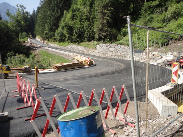 Die Sanierungsarbeiten an der Höhenstraße schreiten gut voran.