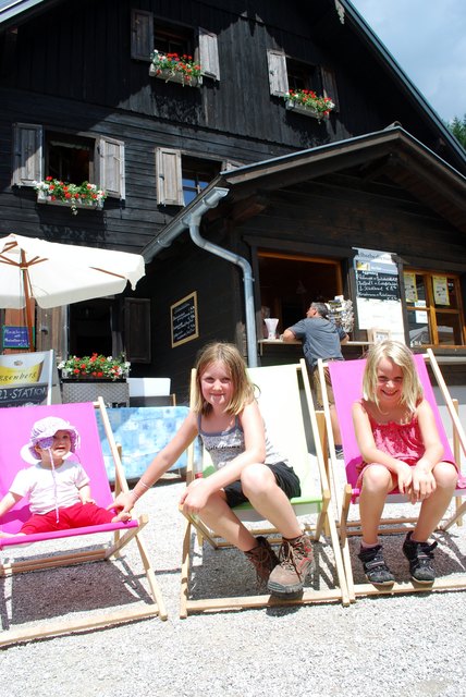 Im Liegestuhl vor der Bosruckhütte ließ es sich aushalten.
