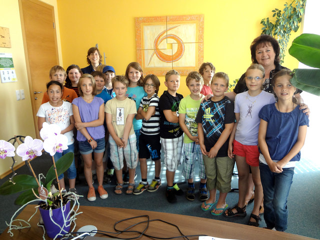 Die Volksschüler waren zu Besuch auf dem Gemeindeamt Roßleithen. | Foto: Privat