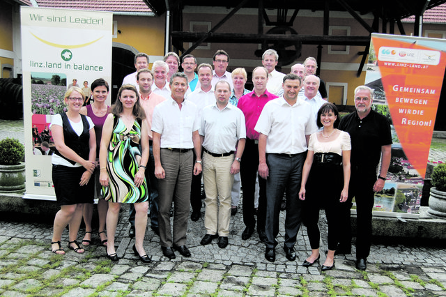 Die Vertreter der Leader-Region Linz-Land bei der Generalversammlung.