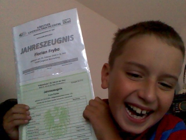 Jahreszeugnis Musikschule1.Klasse+Volksschule 2.Klasse