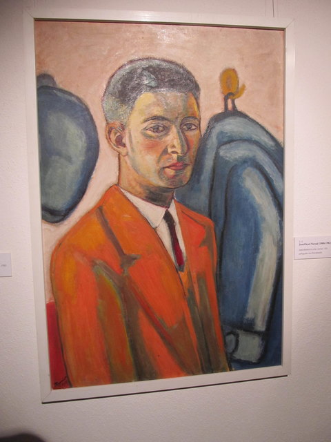 Selbstbildnis des Simbacher Künstlers Josef Nerud