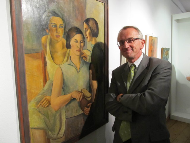 Bezirkshauptmann Georg Wojak bei der Galerie-Eröffnung