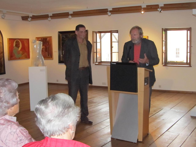 Peter Makowetz und Walter Holzinger von der Innviertler Künstlergilde