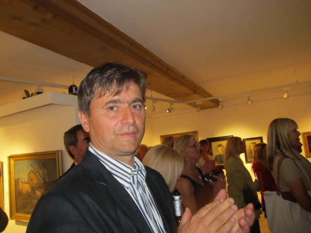 Michael Doppler vom Museumsverein gestaltete die Ausstellung mit Heribert Hillebrand und Norbert Loidol