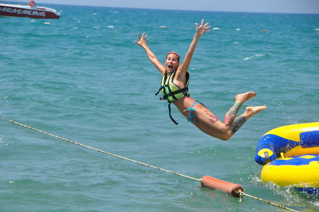 und rein ins Wasser!