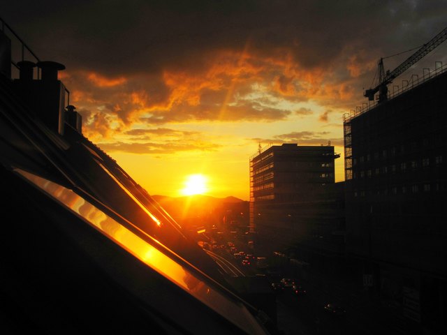 Gewittrige Abendstimmung in Stadlau