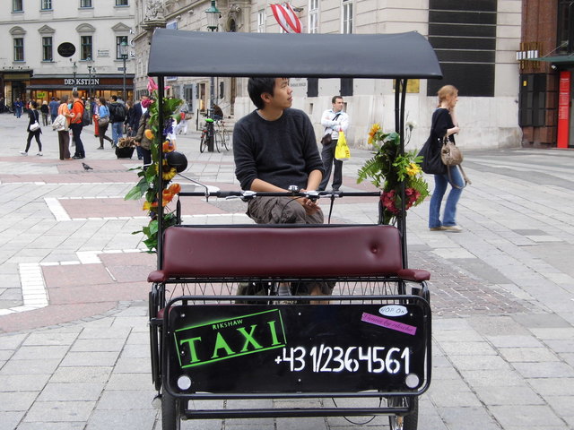 Rikshaw am Stephansplatz