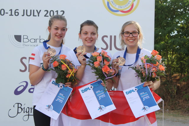Das erfolgreiche Team mit Lisa und Nadine Ungerank bei der EM in Bologna. | Foto: privat