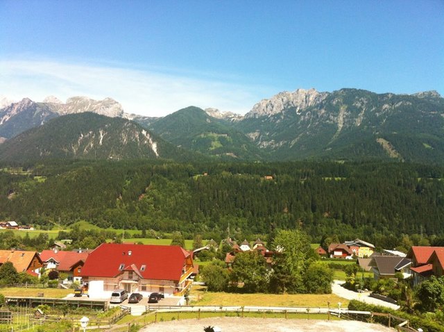UrlaubHaus im Ennstal, Blick aus unserem Hotelfenster