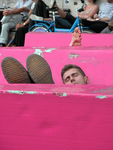 Siesta im Museumsquartier