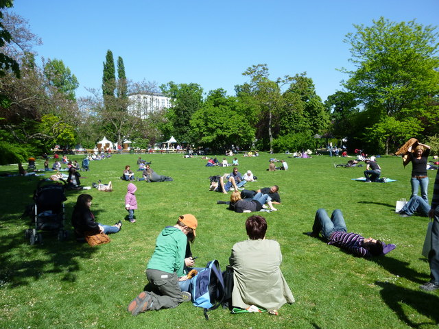 Sonne genießen im Stadtpark