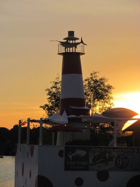 Sonnenuntergang auf der Donauinsel