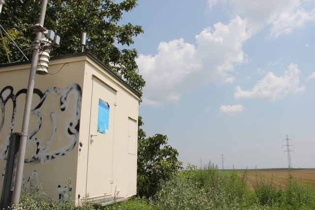 In diesen Containern wird die Luftgüte gemessen.