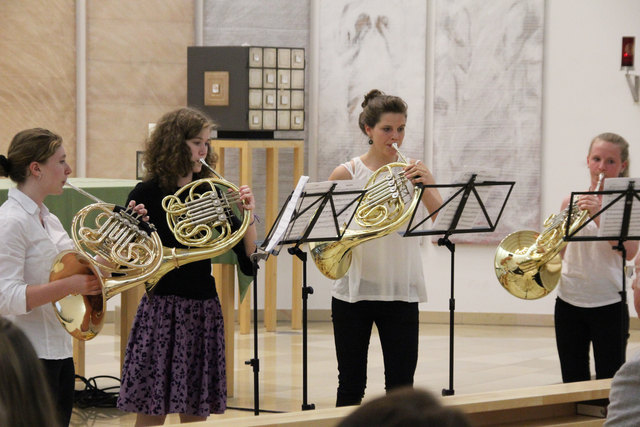 Eine "Romance" spielten Leonie Beck, Pauline Erath, Johana Jedlicková und Julia Müller.