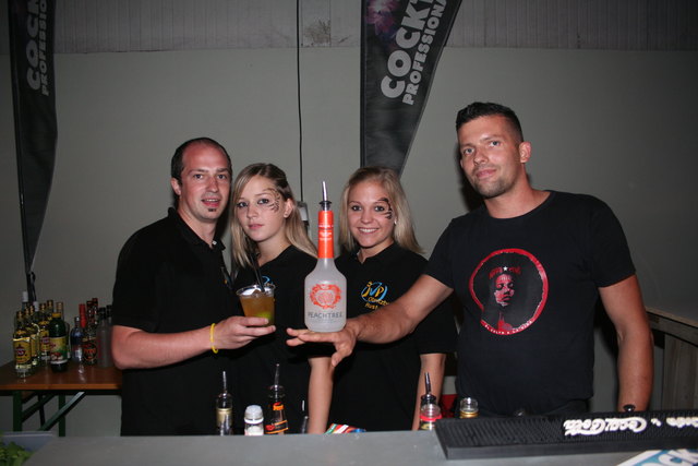 Thomas Amon, Natascha Binder, Sarah Haas und Showbarkeeper Hajek