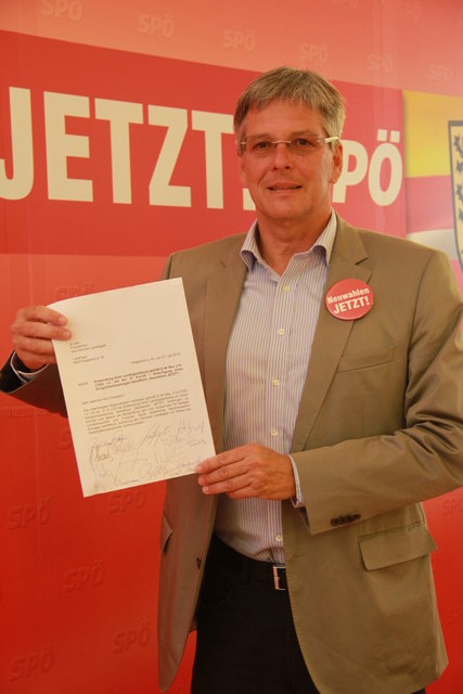 „Schnellstmögliche Neuwahlen sind notwendig, um Kärnten in eine saubere Zukunft zu führen“, so Kaiser, der als frühestmöglichen Neuwahltermin unter Einhaltung aller gesetzlichen Fristen den 30. September 2012 nennt.