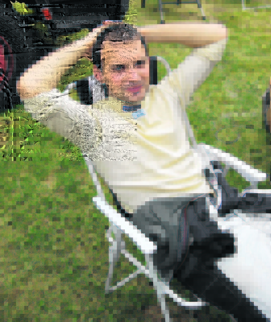 Christoph Leitgeb: So entspannt wie auf diesem Foto will er die Weiz-Rallye nicht nehmen. Er will um den Sieg fahren