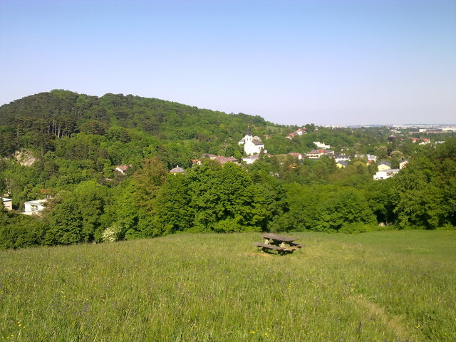 Wunderschöner Blick von der Kuhheide auf die Kalksburger Kirche