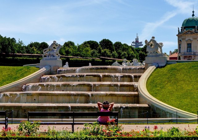 Sommer im Garten des Belvedere