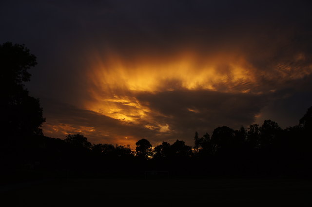 Sonnenuntergang im Kollegium Kalksburg