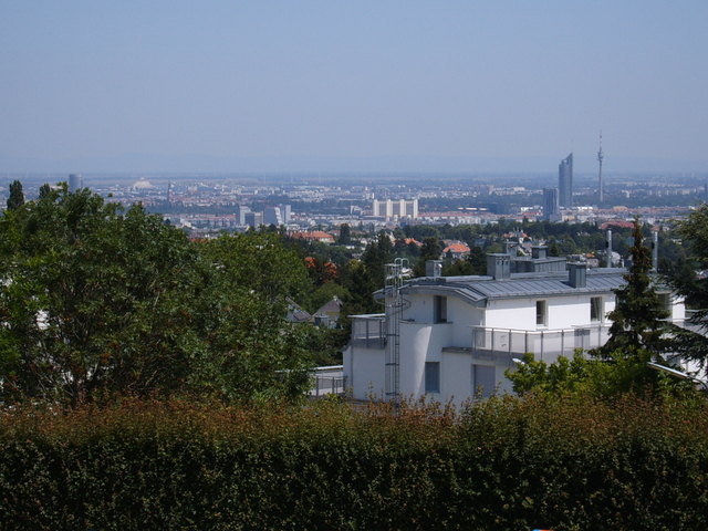 Blick über Wien aus dem Schafbergbad, Sommer 2012