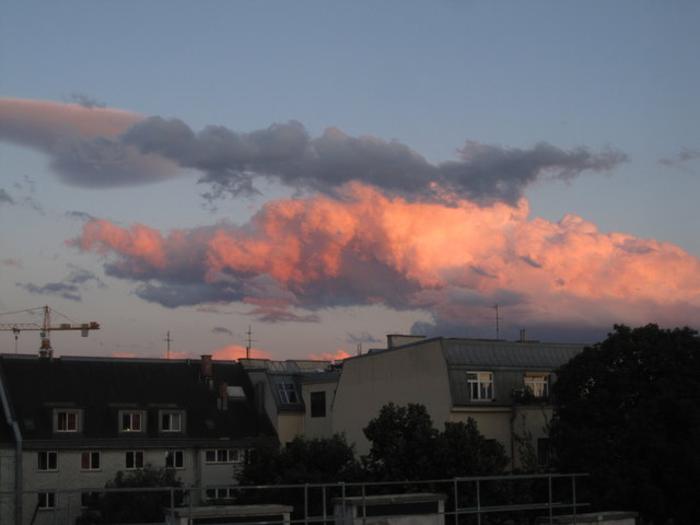 Wolkenstimmung über der Wieden