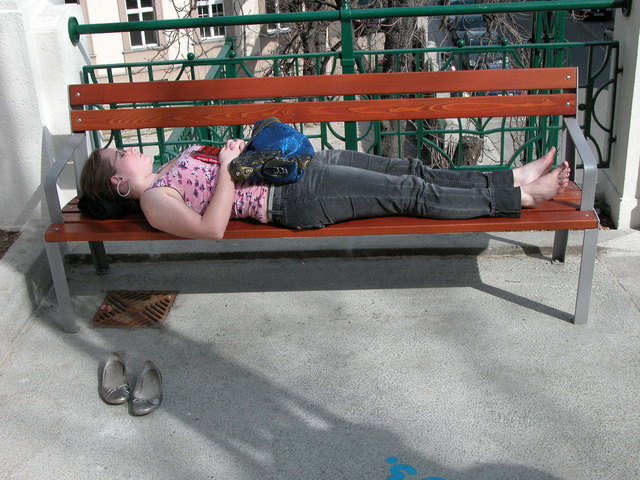 Schönheitsschlaf auf der Strudelhofstiege