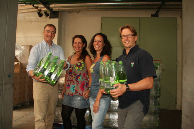 Hier wird Mineralwasser gelagert: Moser, Albrecht, Zwingl, Falck. | Foto: Zeiler