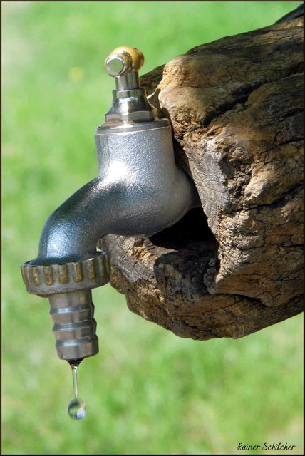 Der Tropfen fällt - aufgenommen am 6. Regionauten Fotowandertag