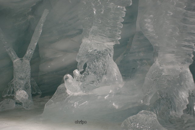 Eisschnitzerei ... das kühlt !