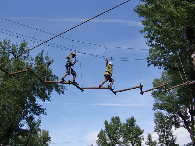 Hochseilklettergarten im Gänsehäufl