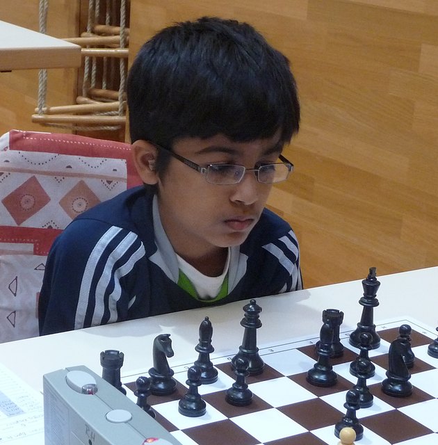 Chandra Akshat aus den USA, mit 13 Jahren der jüngste Teilnehmer im A Turnier