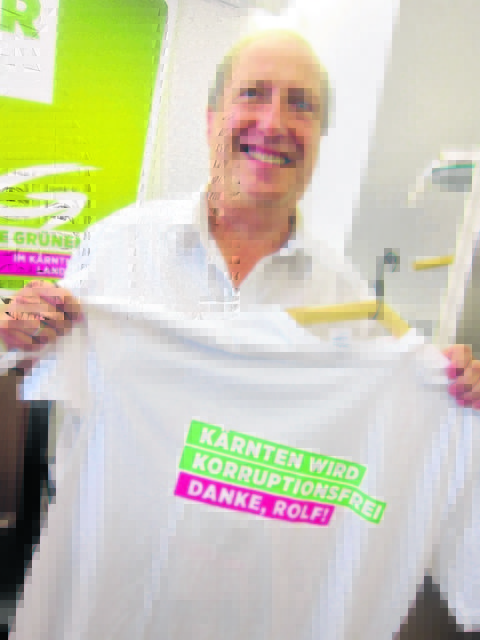 „Danke, Rolf“: Holub gilt als Anti-Korruptionskämpfer und wird grüner Spitzenkandidat